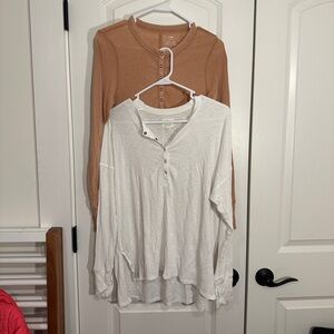 Aerie Longsleeve Button-up Henley Bundle Size Small